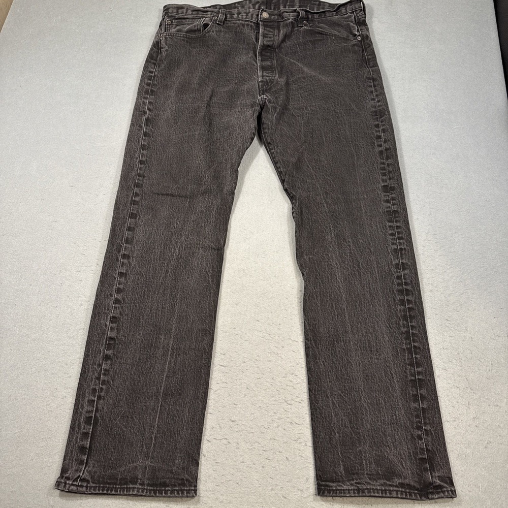 Vintage 90s Levi's 501xx  40 x 34 black button fly jeans USA